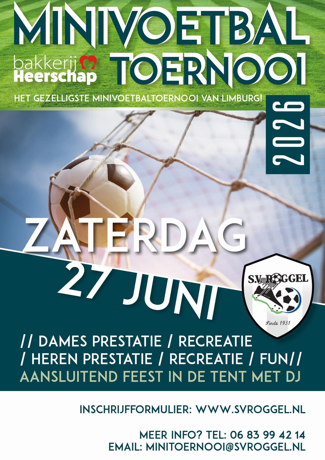 Mini voetbal toernooi 2026